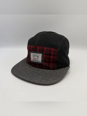 Empyre Surplus Co 5 Panel Camp Hat Plaid Strapback Mens Cap One Size